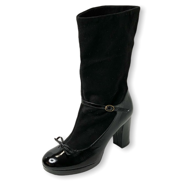 MARC by MARC JACOBS Leather/Suede Slouch Boots 39 - Picture 1 of 9